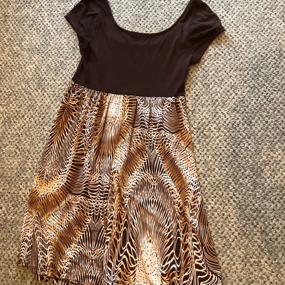 Print mini dress. - Picture 3 of 4